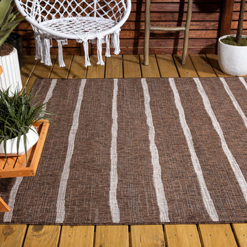 Colonia Berber Stripe Indoor/outdoor Area Rug